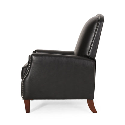 Fauteuil inclinable en cuir PU avec rivets