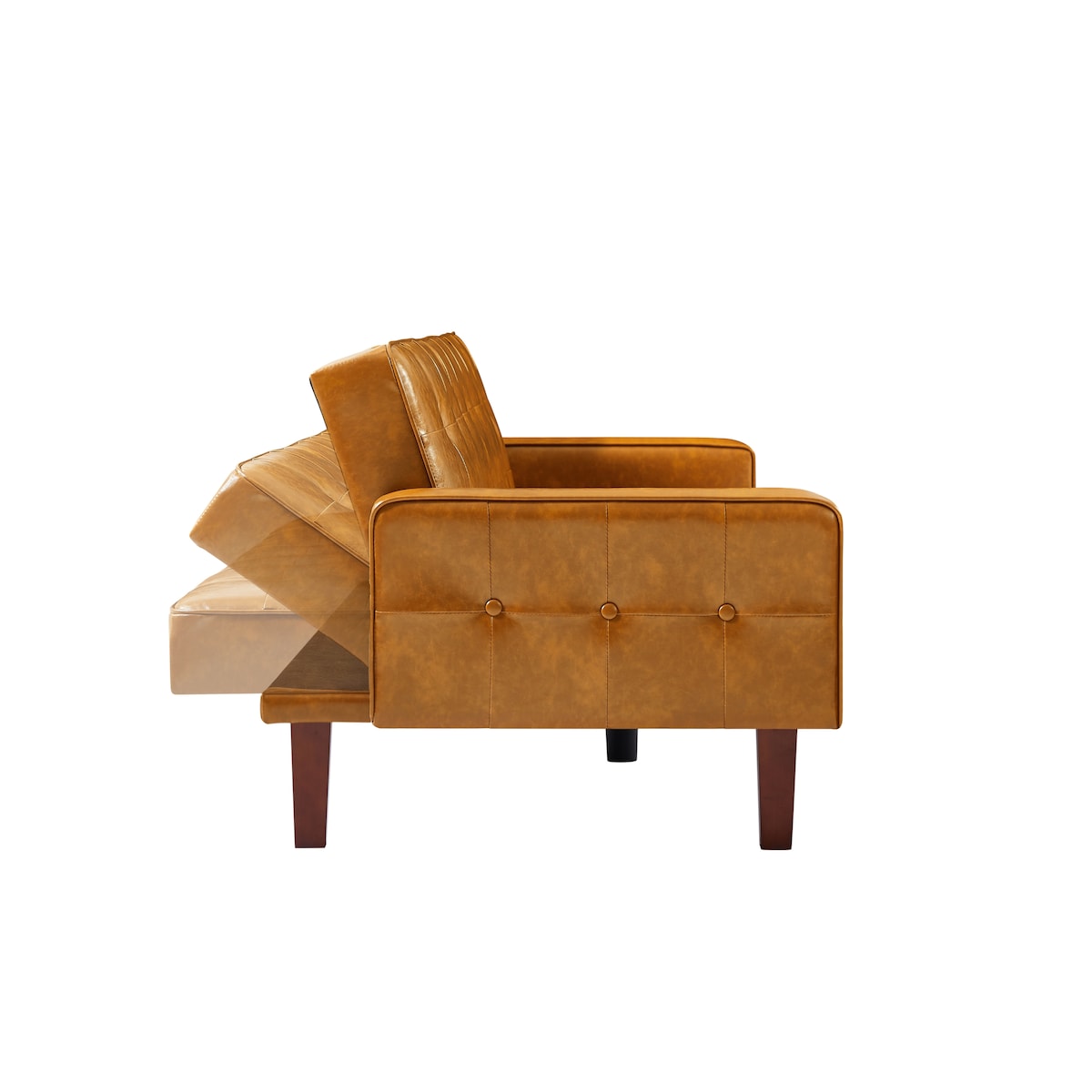 Canapé-lit en cuir PU