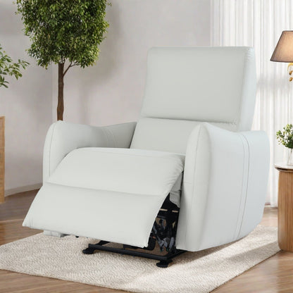 Fauteuil inclinable mural en cuir synthétique avec ports USB et Type-C, bouton d'alimentation inclinable et capacité de charge de 150 kg