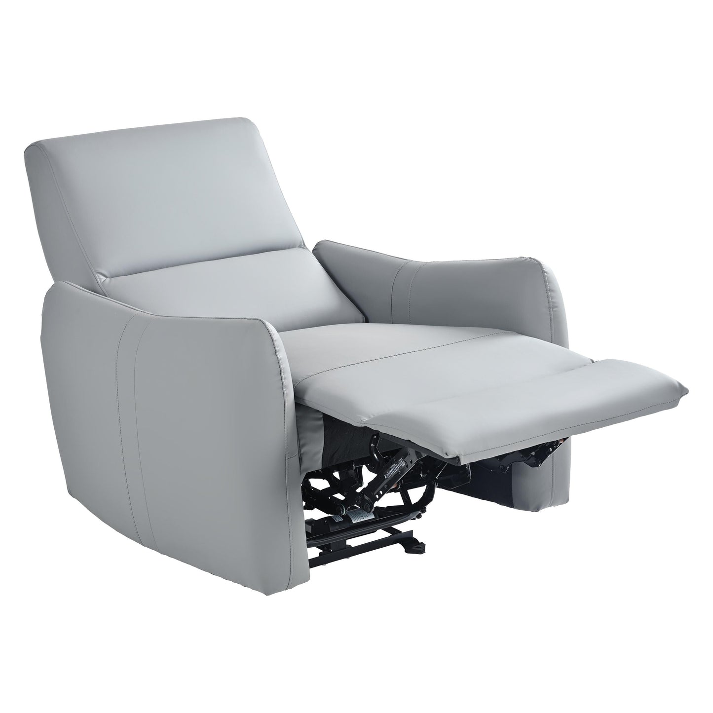 Fauteuil inclinable mural en cuir synthétique avec ports USB et Type-C, bouton d'alimentation inclinable et capacité de charge de 150 kg