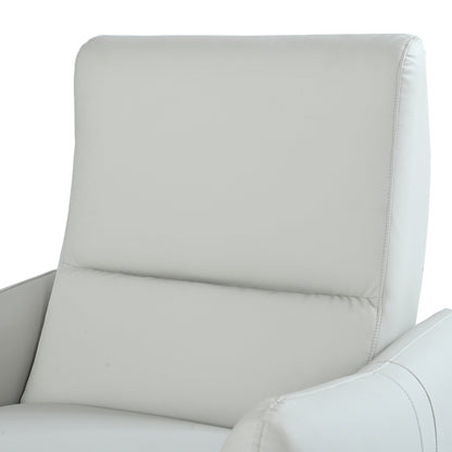 Fauteuil inclinable mural en cuir synthétique avec ports USB et Type-C, bouton d'alimentation inclinable et capacité de charge de 150 kg