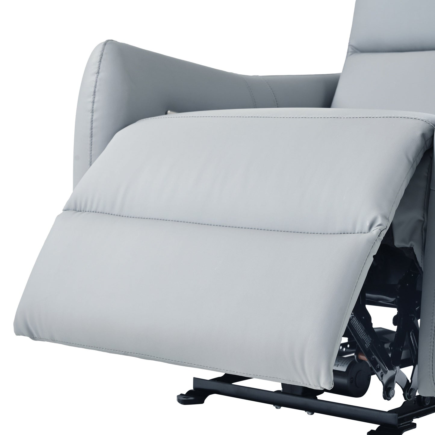 Fauteuil inclinable mural en cuir synthétique avec ports USB et Type-C, bouton d'alimentation inclinable et capacité de charge de 150 kg