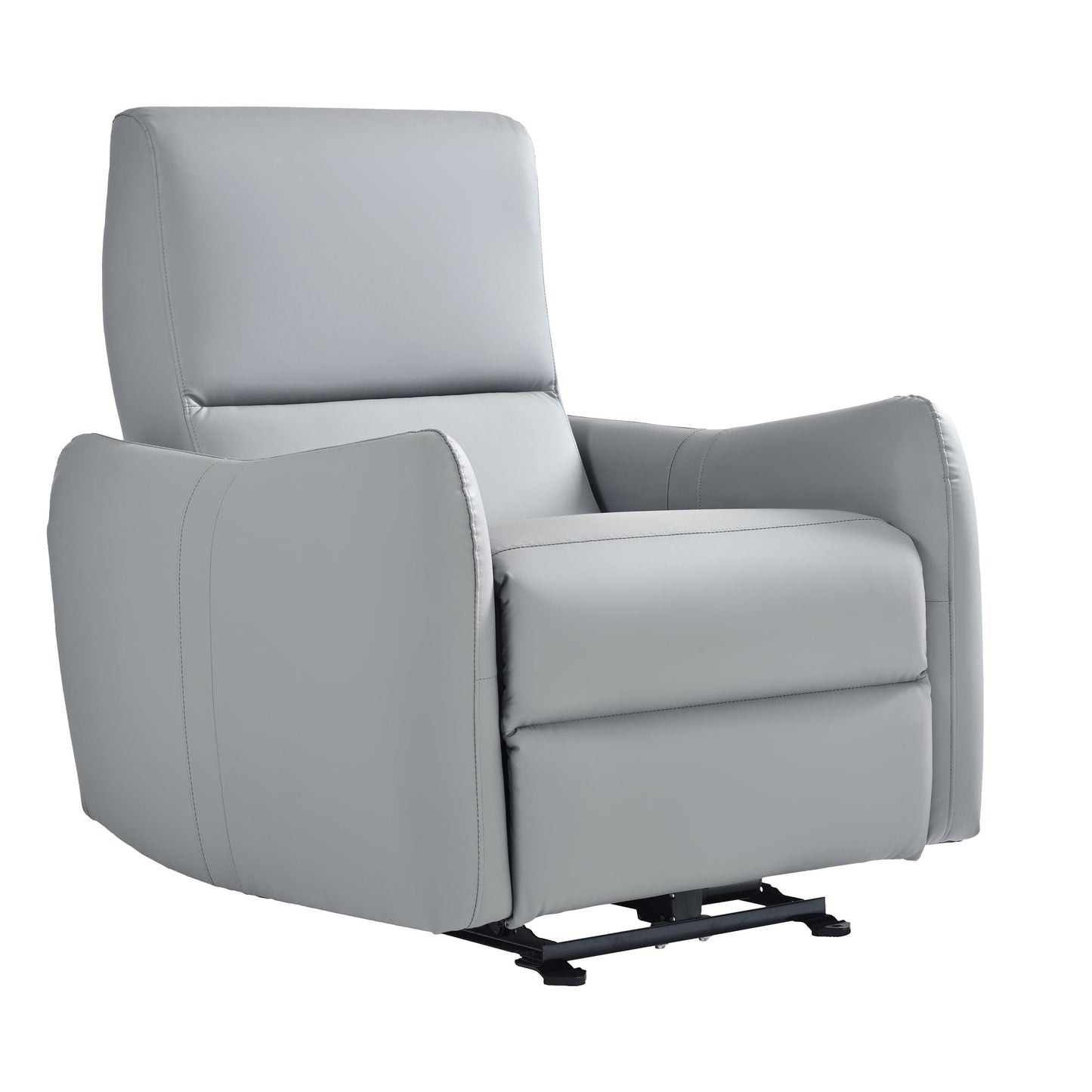 Fauteuil inclinable mural en cuir synthétique avec ports USB et Type-C, bouton d'alimentation inclinable et capacité de charge de 150 kg