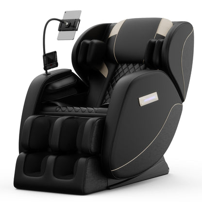 Fauteuil de massage zéro gravité en cuir PU avec rouleau pour les pieds et Bluetooth