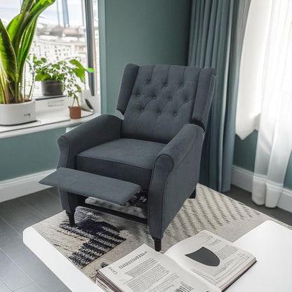 Fauteuil inclinable en polyuréthane avec coussin et design ergonomique