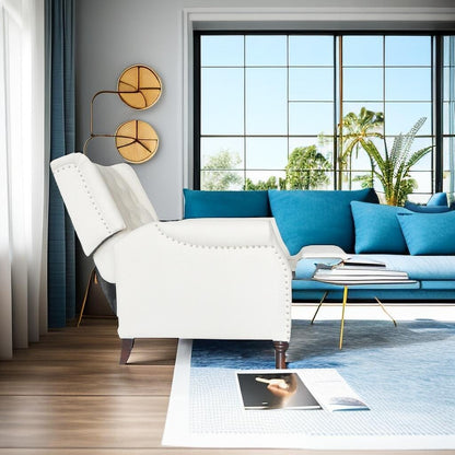 Fauteuil inclinable en polyuréthane avec coussin et design ergonomique