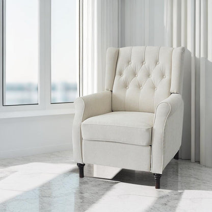 Fauteuil inclinable en polyuréthane avec coussin et design ergonomique