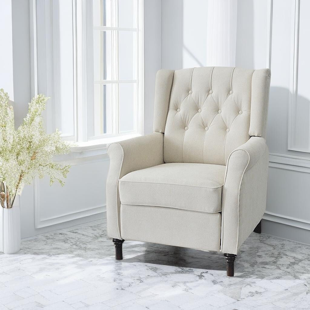 Fauteuil inclinable en polyuréthane avec coussin et design ergonomique