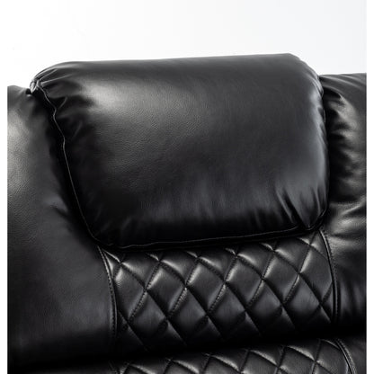 Fauteuil inclinable en polyuréthane avec réglage de la position à 180°, télécommande et assemblage sans outil