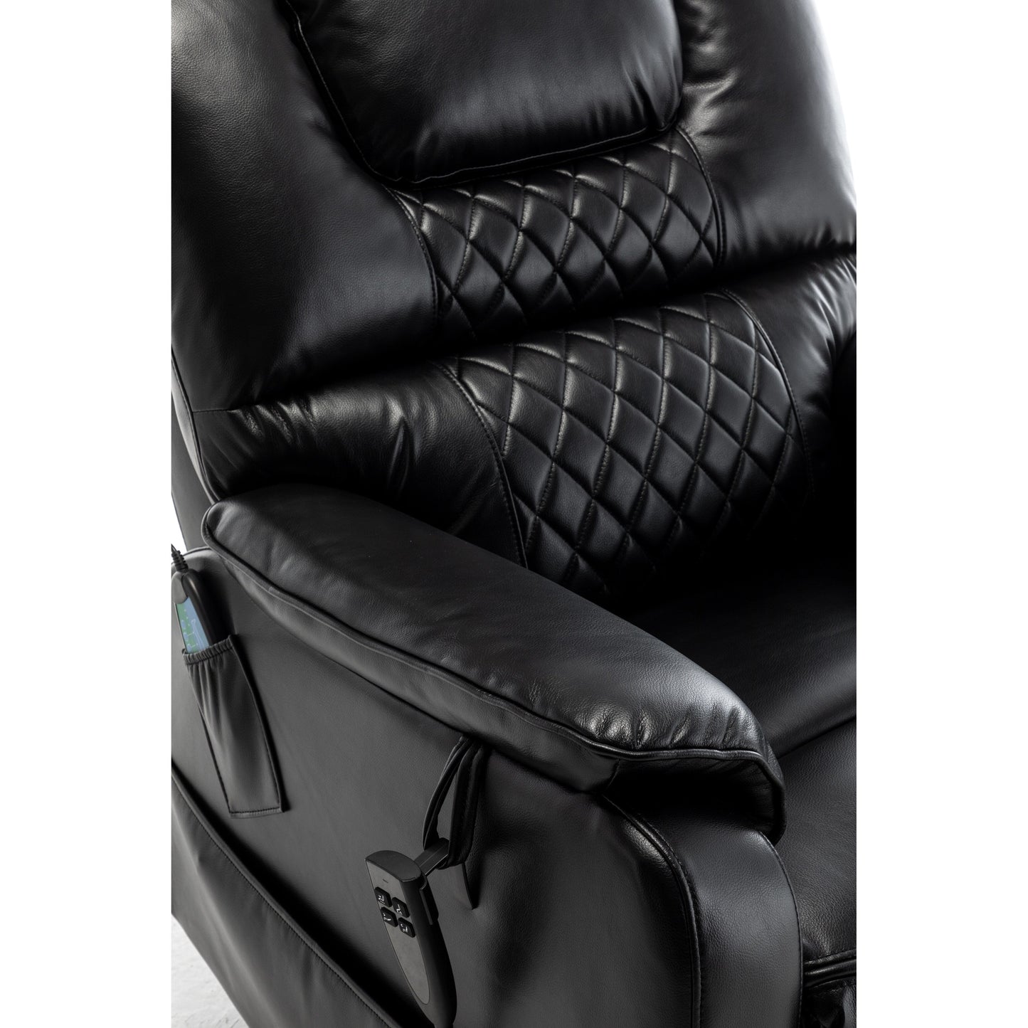 Fauteuil inclinable en polyuréthane avec position infinie à 180°, télécommande et assemblage facile