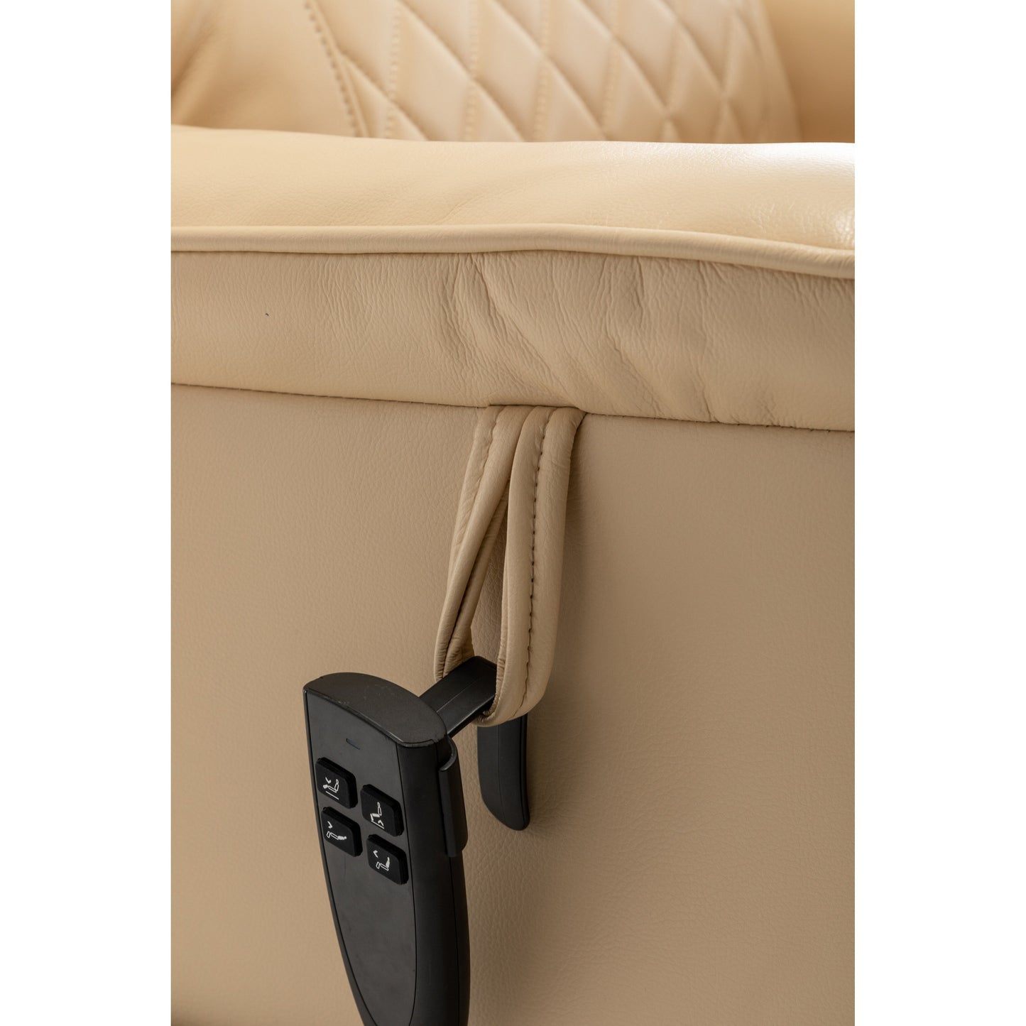 Fauteuil inclinable en polyuréthane avec position infinie à 180°, télécommande et assemblage facile