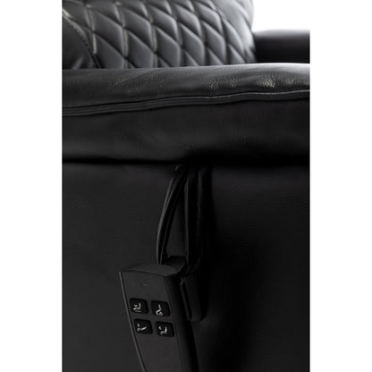 Fauteuil inclinable en polyuréthane avec position infinie à 180°, télécommande et assemblage facile