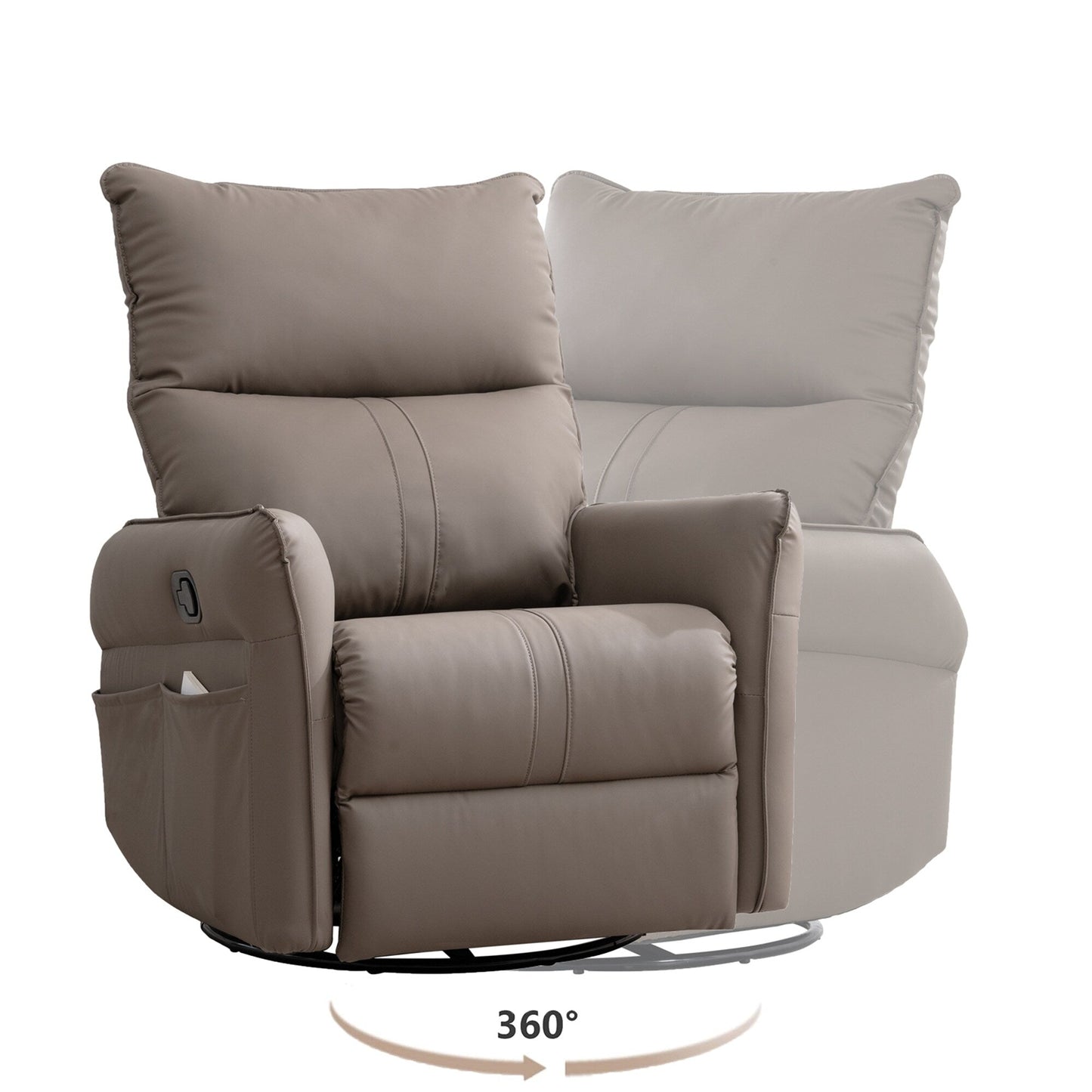 Fauteuil inclinable à bascule en PU
