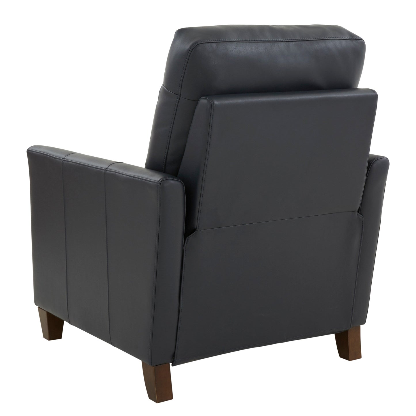 Fauteuil inclinable moderne en similicuir bleu nuit Pablo