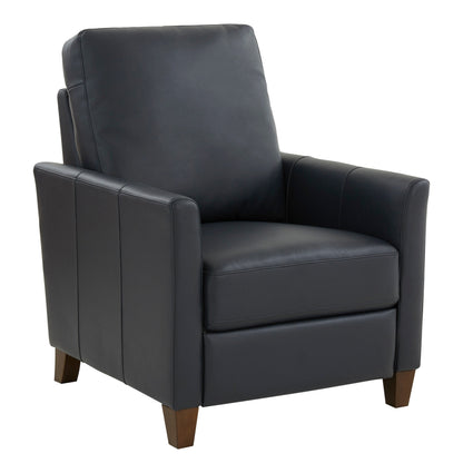 Fauteuil inclinable moderne en similicuir bleu nuit Pablo