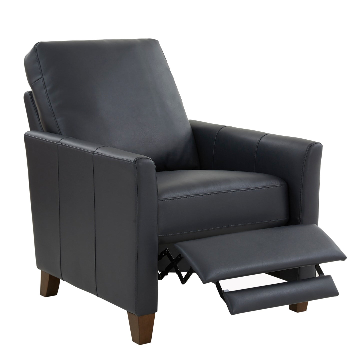 Fauteuil inclinable moderne en similicuir bleu nuit Pablo