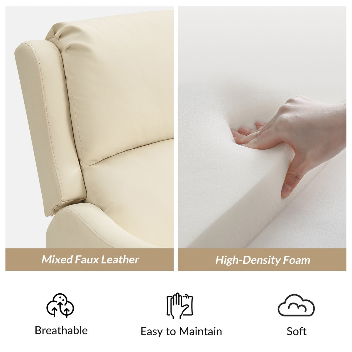 Fauteuil inclinable pivotant à 360 degrés Pablo traditionnel par HULALA HOME