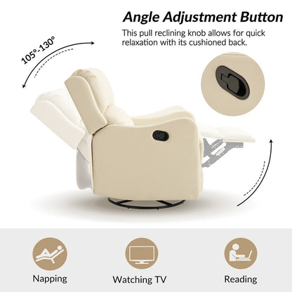 Fauteuil inclinable pivotant à 360 degrés Pablo traditionnel par HULALA HOME