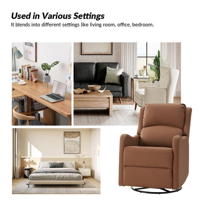 Fauteuil inclinable pivotant à 360 degrés Pablo traditionnel par HULALA HOME