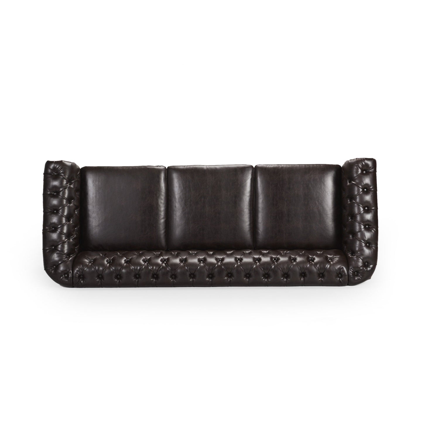 Canapé Chesterfield capitonné Parksley en similicuir par Christopher Knight Home