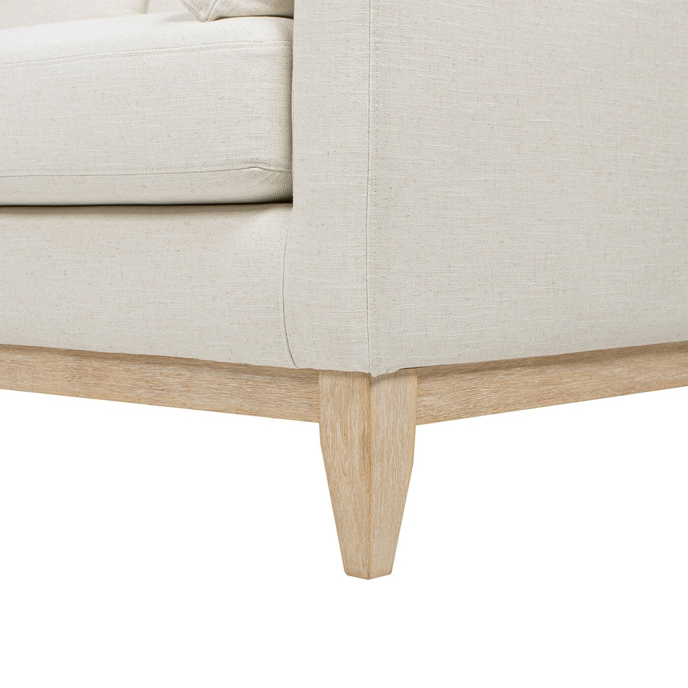 Canapé Pasadena 75,5 en velours de style ferme moderne avec dossier à coussins amovibles