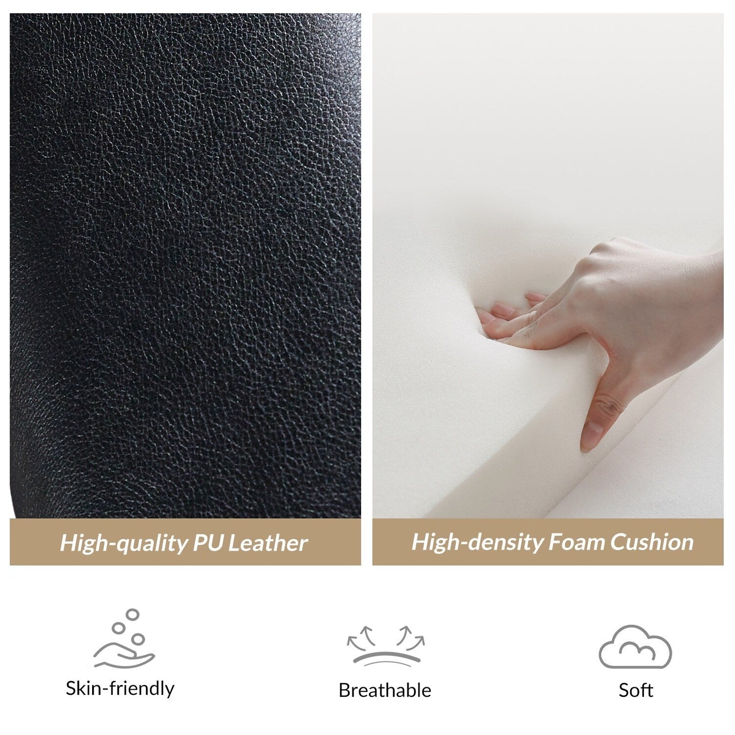 Fauteuil inclinable en bois massif et cuir végétalien Patrick du milieu du siècle par HULALA HOME