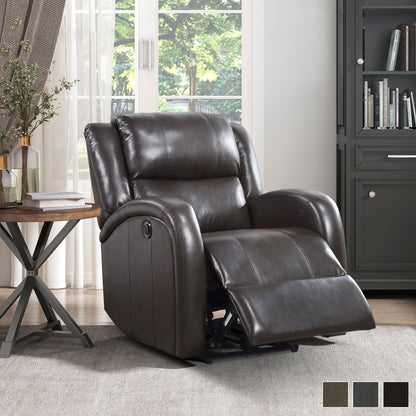 Fauteuil inclinable électrique en similicuir Patterson