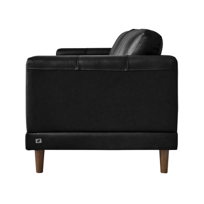 Canapé en cuir noir Hanson de Picket House Furnishings