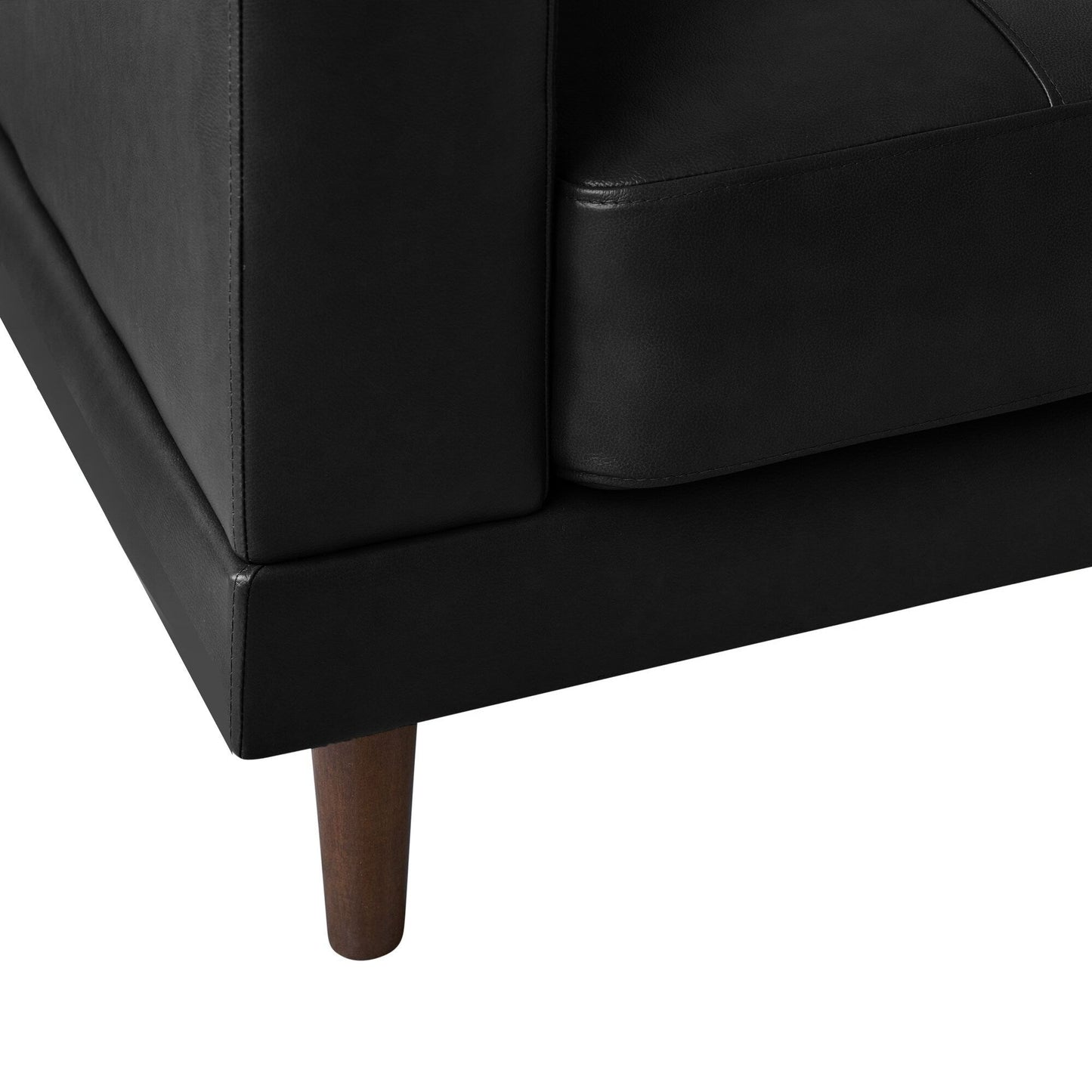Canapé en cuir noir Hanson de Picket House Furnishings