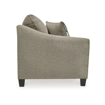 Canapé Pierce, chenille taupe, 4 coussins décoratifs, 92 pouces