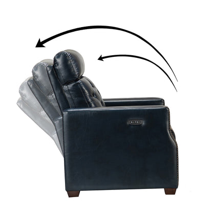 Fauteuil inclinable électrique Alina 31,50 pouces de large en cuir véritable avec port USB, lot de 2