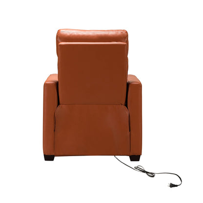 Fauteuil inclinable électrique Alina 31,50 pouces de large en cuir véritable avec port USB, lot de 2