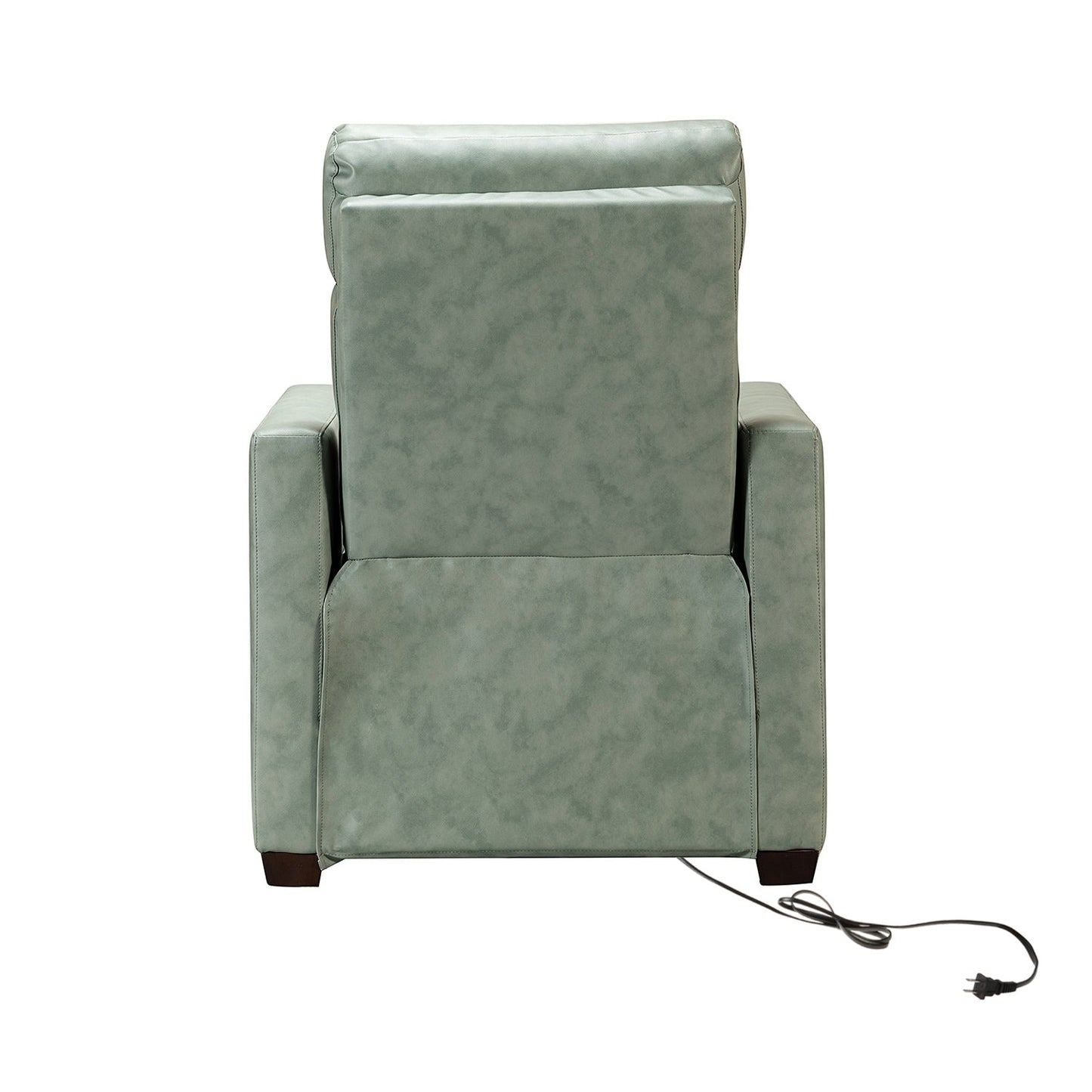 Fauteuil inclinable électrique Alina 31,50 pouces de large en cuir véritable avec port USB, lot de 2
