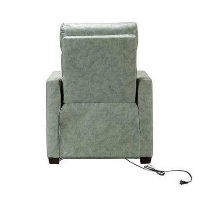 Fauteuil inclinable électrique Alina 31,50 pouces de large en cuir véritable avec port USB, lot de 2