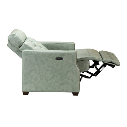 Fauteuil inclinable électrique Alina 31,50 pouces de large en cuir véritable avec port USB, lot de 2