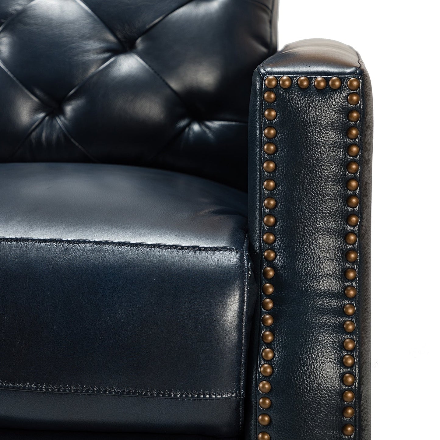 Fauteuil inclinable électrique Alina 31,50 pouces de large en cuir véritable avec port USB, lot de 2