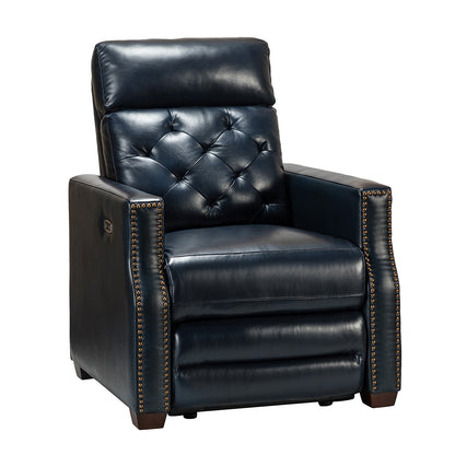 Fauteuil inclinable électrique Alina 31,50 pouces de large en cuir véritable avec port USB, lot de 2