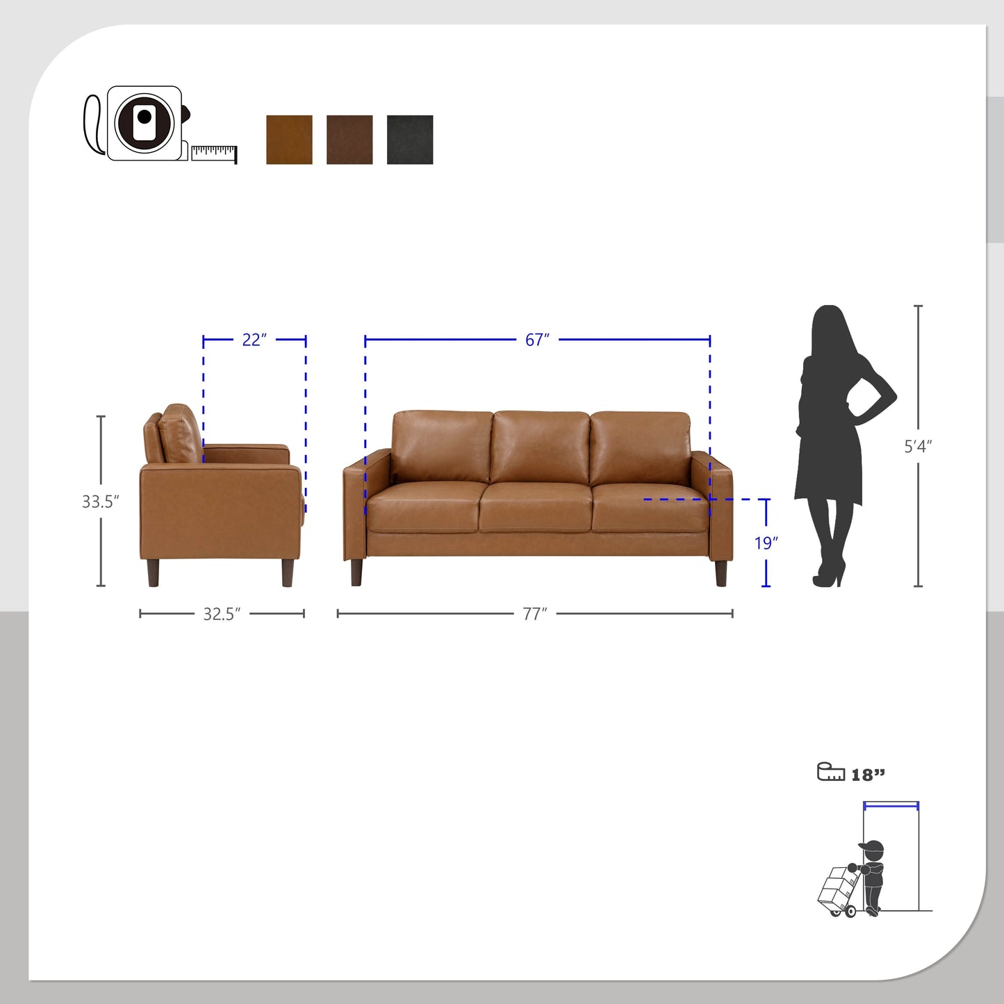 Canapé de salon Pitts