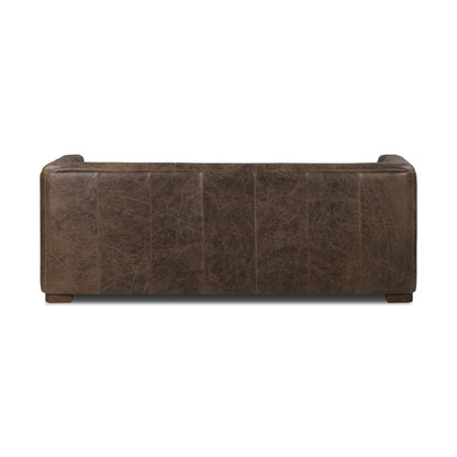 Canapé-lit convertible gigogne en cuir véritable Poly &amp; Bark Essex 86
