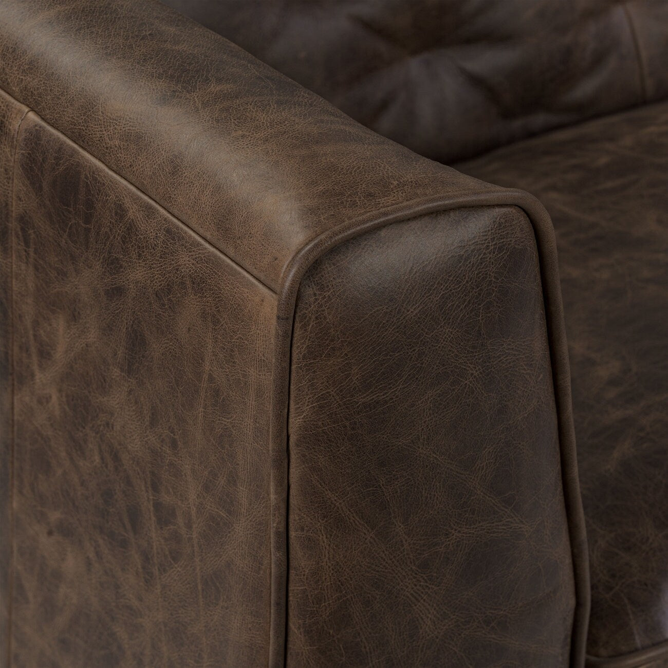 Canapé-lit convertible gigogne en cuir véritable Poly &amp; Bark Essex 86