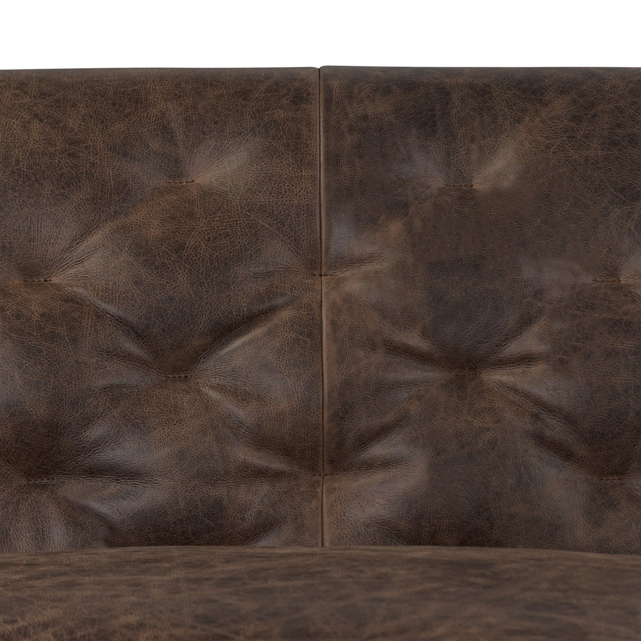 Canapé-lit convertible gigogne en cuir véritable Poly &amp; Bark Essex 86