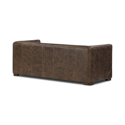 Canapé-lit convertible gigogne en cuir véritable Poly &amp; Bark Essex 86