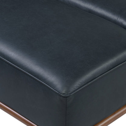 Lit de repos Poly &amp; Bark Jasper - Cuir italien véritable pleine fleur