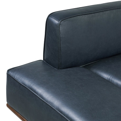 Lit de repos Poly &amp; Bark Jasper - Cuir italien véritable pleine fleur