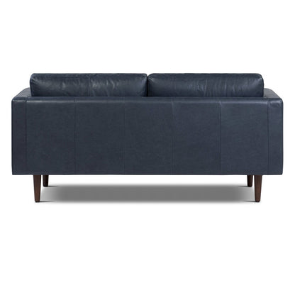 Canapé d'appartement Poly &amp; Bark Napa 72 - Cuir italien véritable pleine fleur