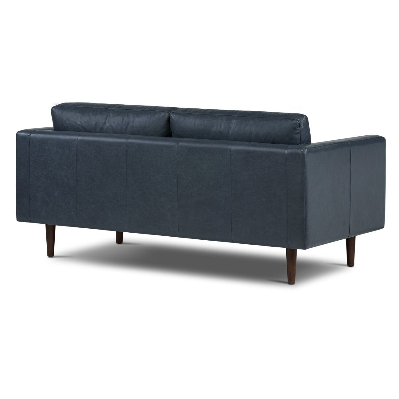 Canapé d'appartement Poly &amp; Bark Napa 72 - Cuir italien véritable pleine fleur