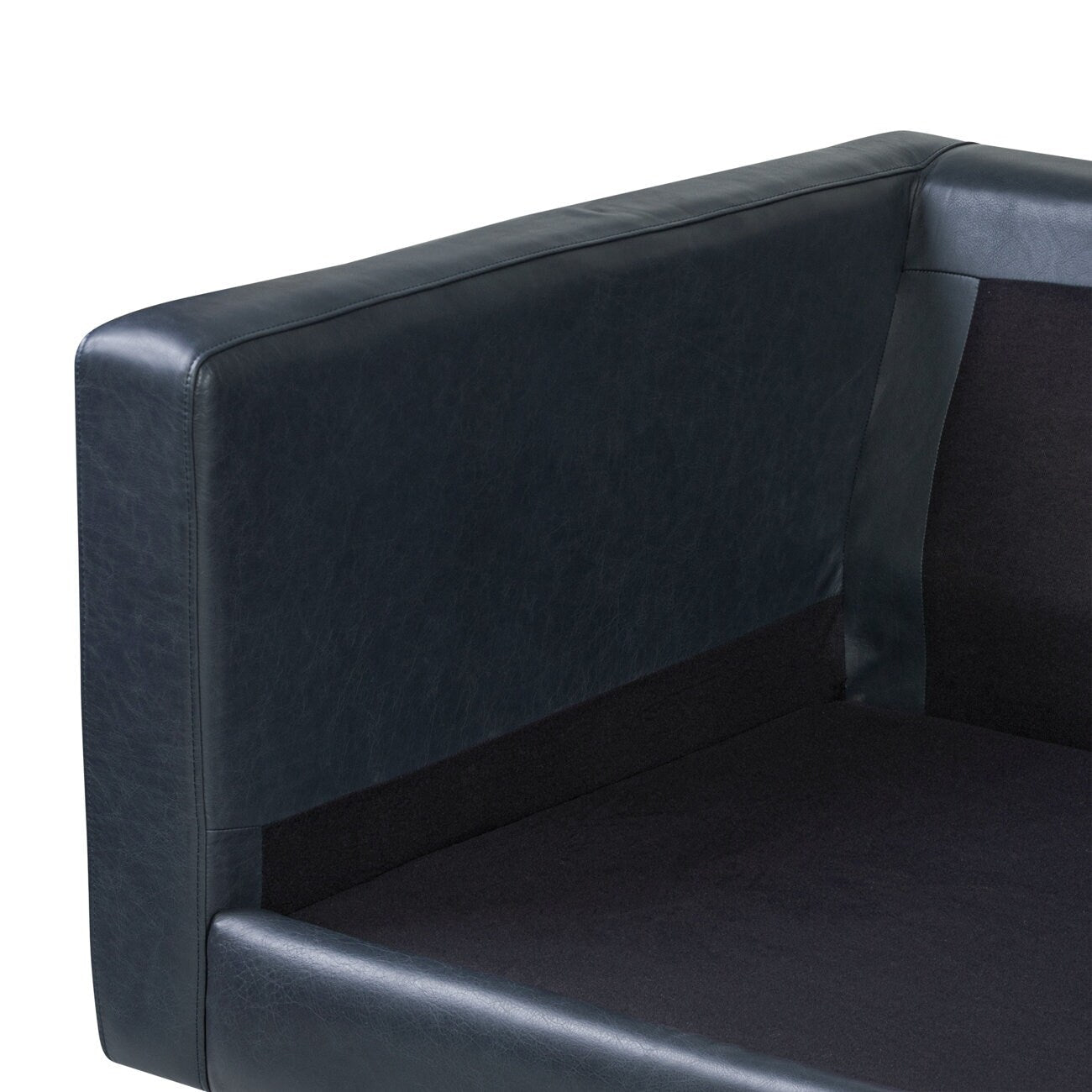 Canapé d'appartement Poly &amp; Bark Napa 72 - Cuir italien véritable pleine fleur