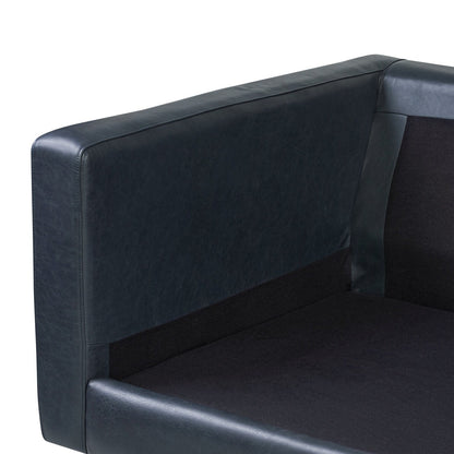 Canapé d'appartement Poly &amp; Bark Napa 72 - Cuir italien véritable pleine fleur