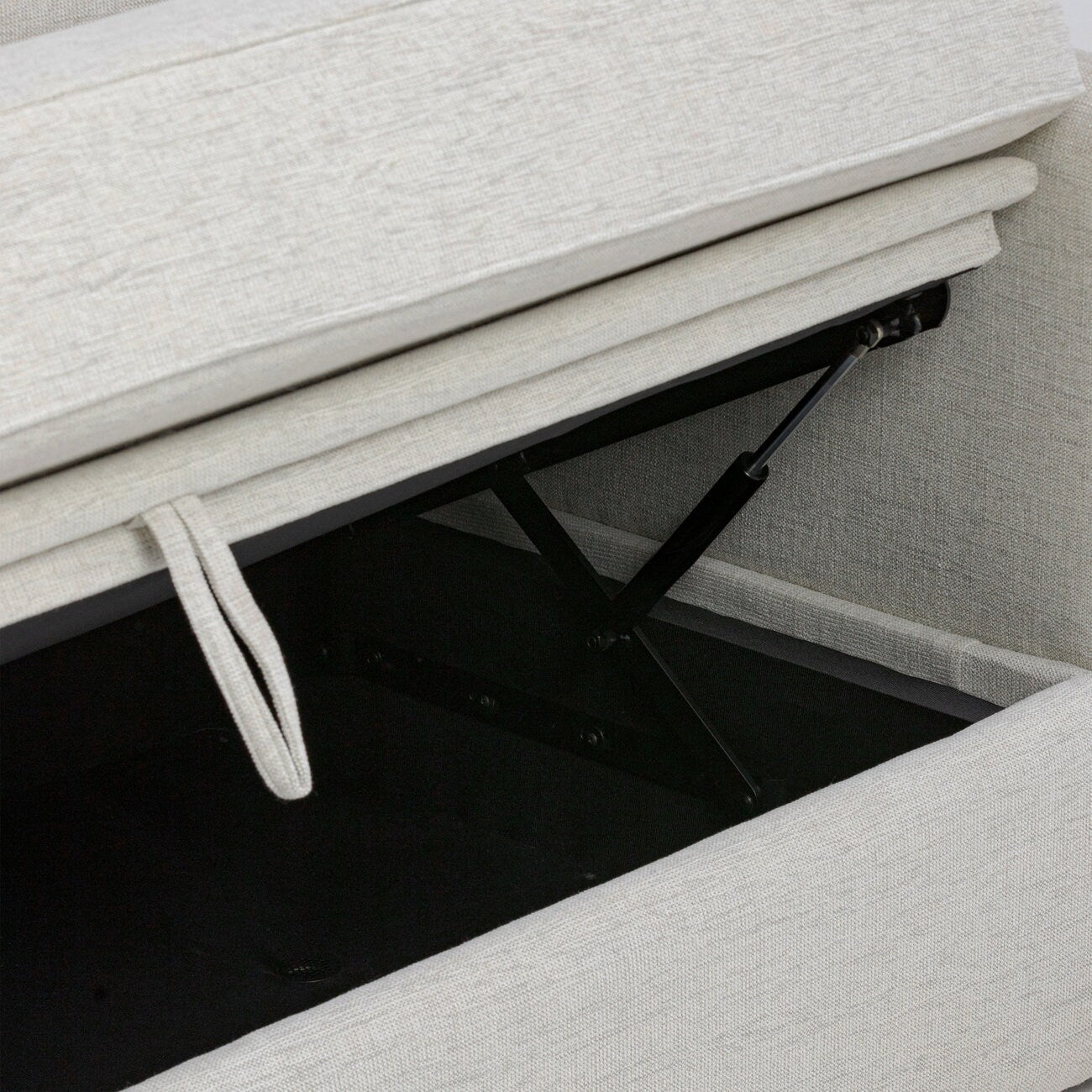 Canapé en tissu performant Poly &amp; Bark Storato 100.5 avec rangement