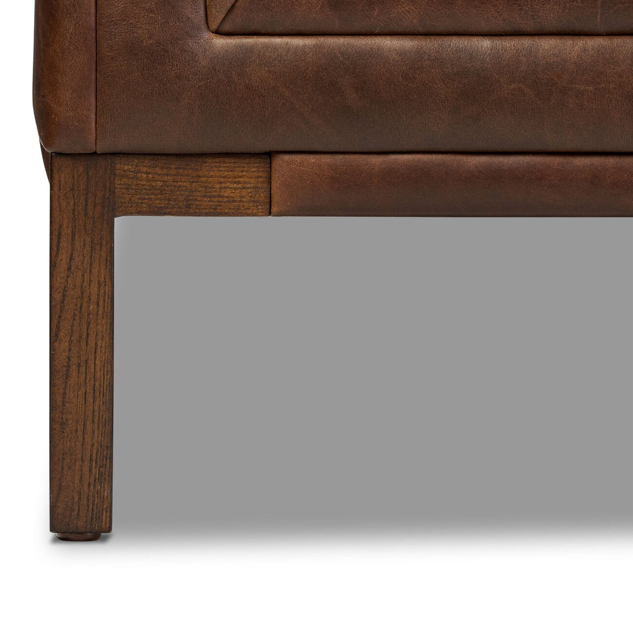 Canapé en cuir véritable Poly &amp; Bark Helston 89